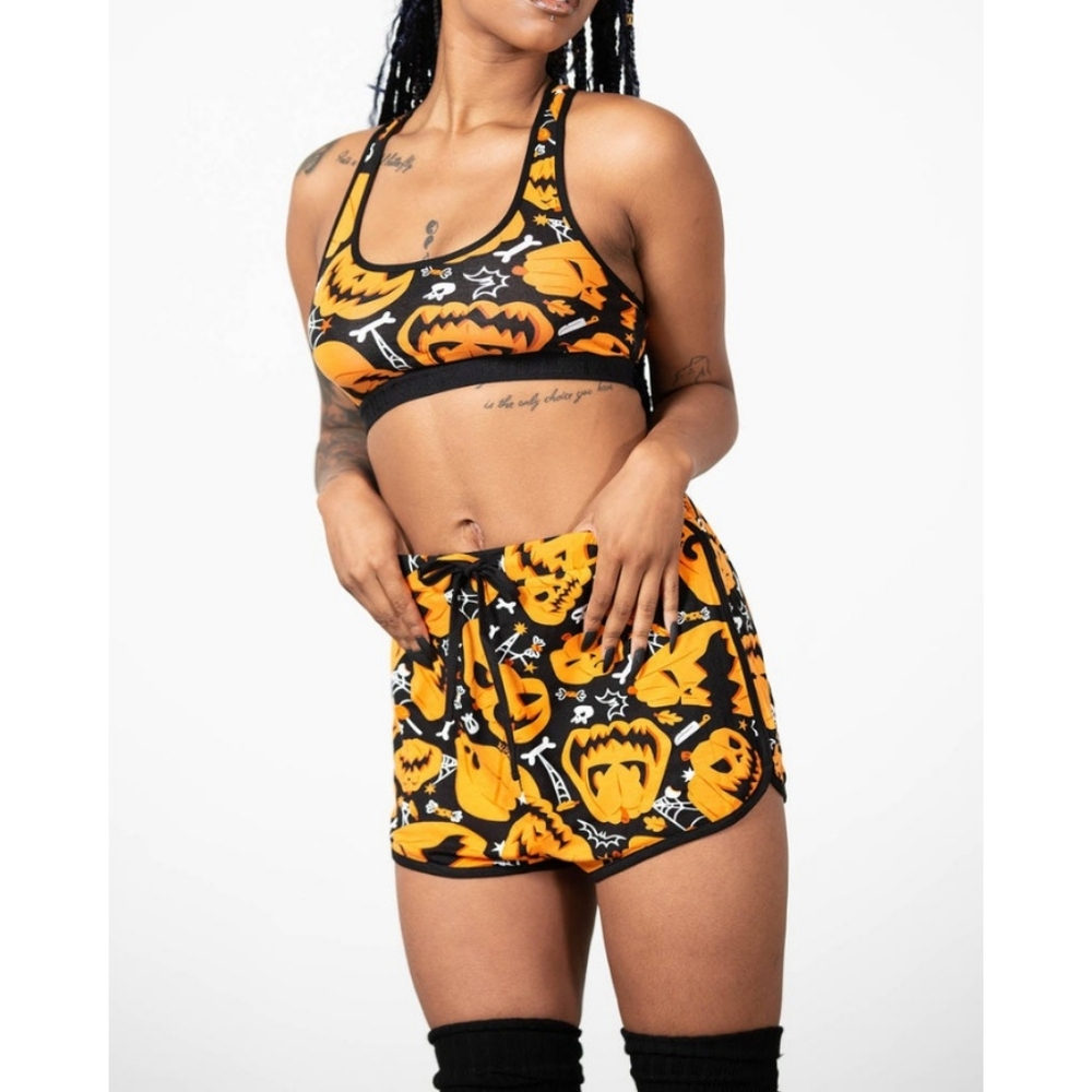 Killstar Bad Patch Racer Shorts - Picture 4 of 4